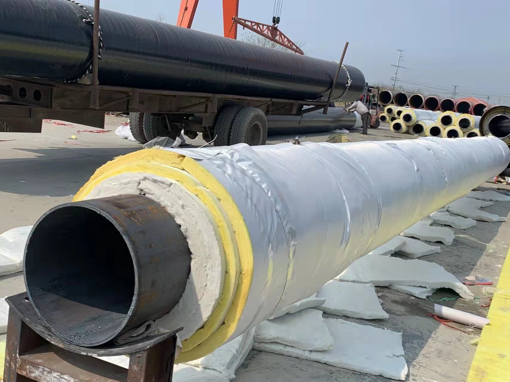 钢套钢蒸汽保温管